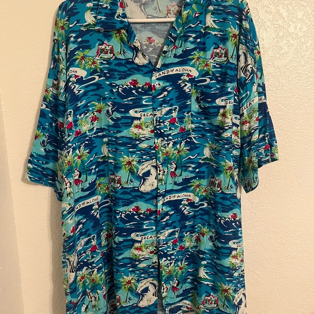 Blue Hawaiian Shirt